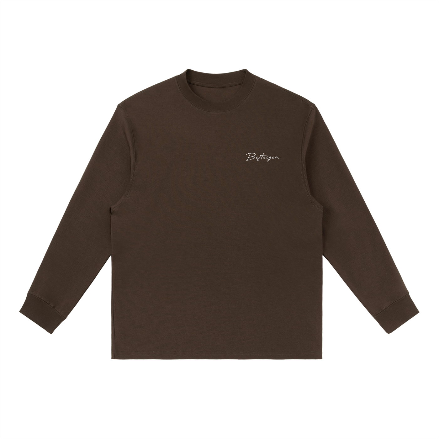 Essential Signature Crewneck Long-Sleeve Tee