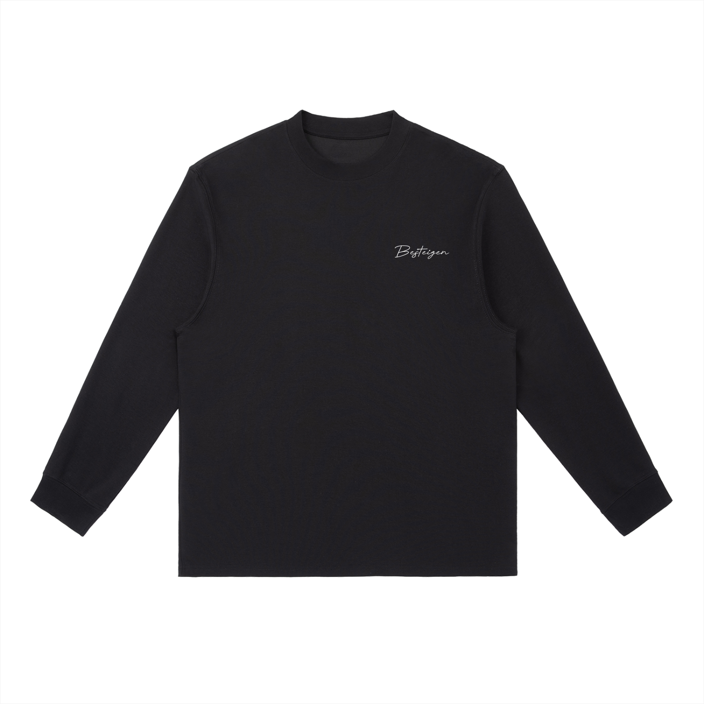 Essential Signature Crewneck Long-Sleeve Tee