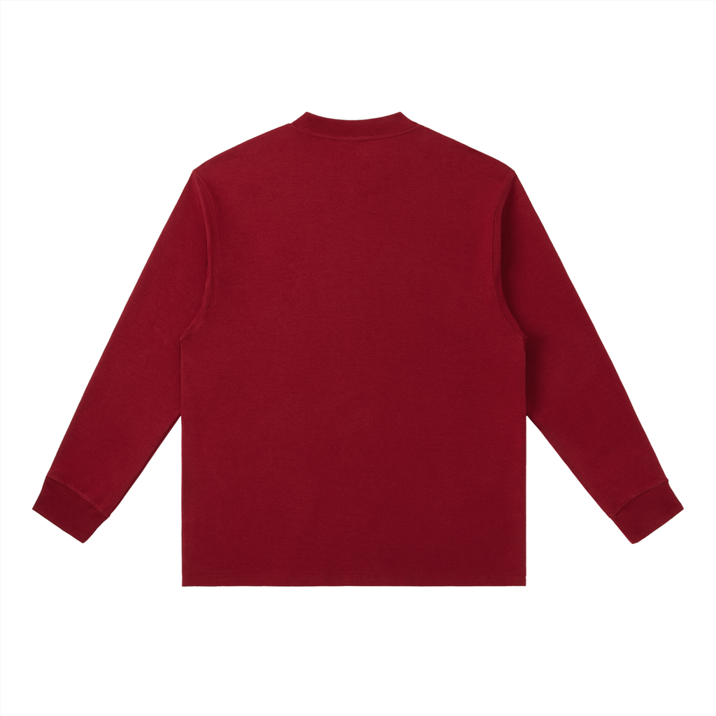 Essential Signature Crewneck Long-Sleeve Tee