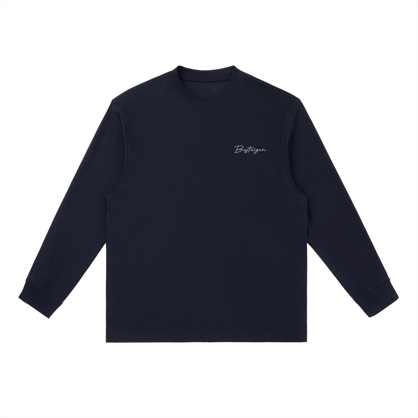 Essential Signature Crewneck Long-Sleeve Tee