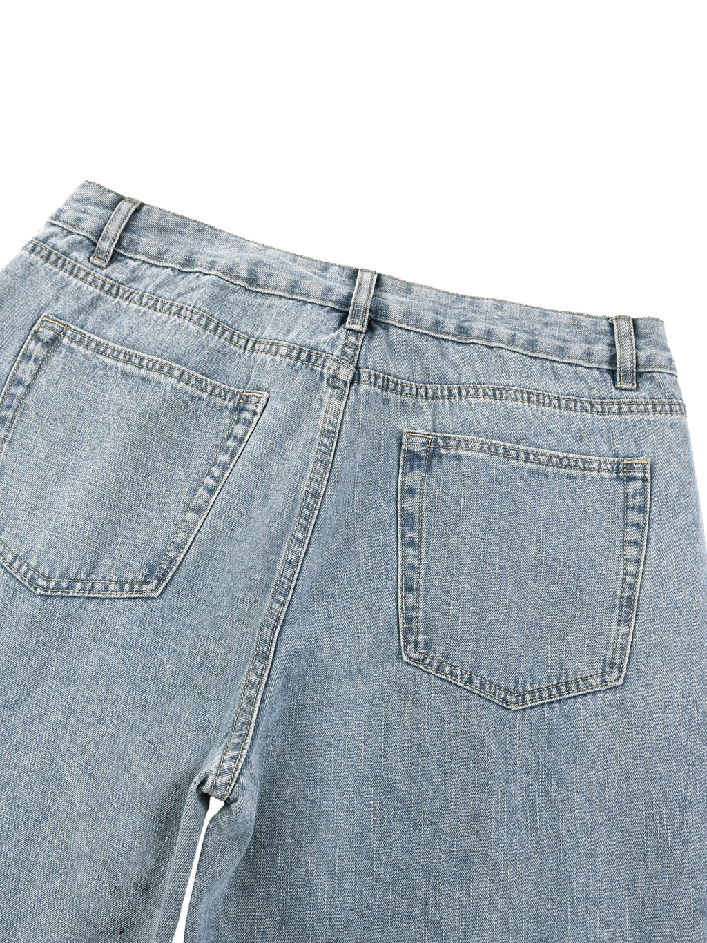 Vintage Wash Straight Leg Jeans